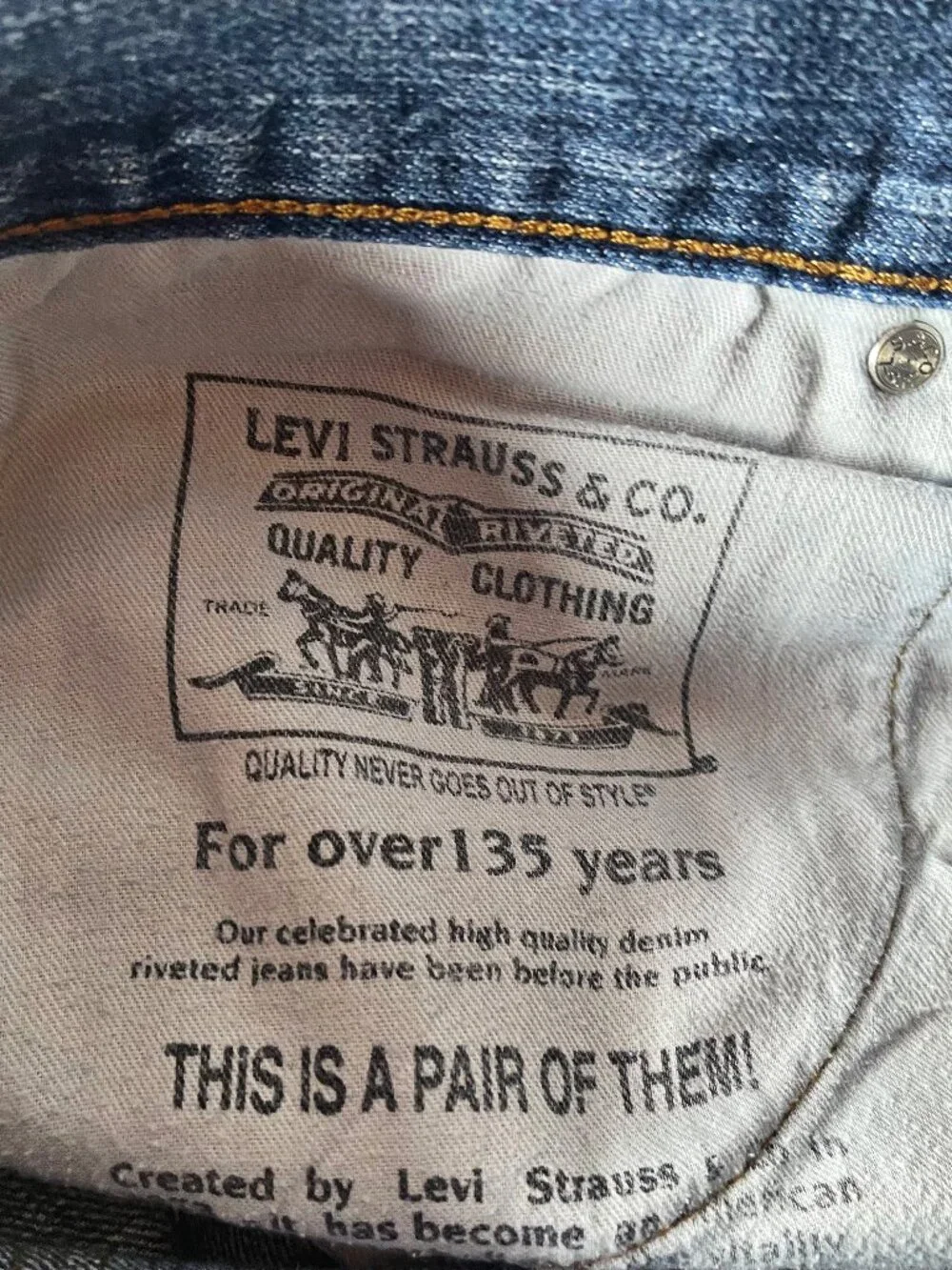 Levi’s 569 Loose Straight Jeans Mens 36x30 Medium Wash Denim 100% Cotton